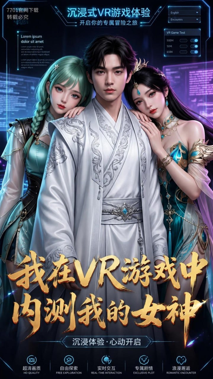 我在VR内测我的女神封面