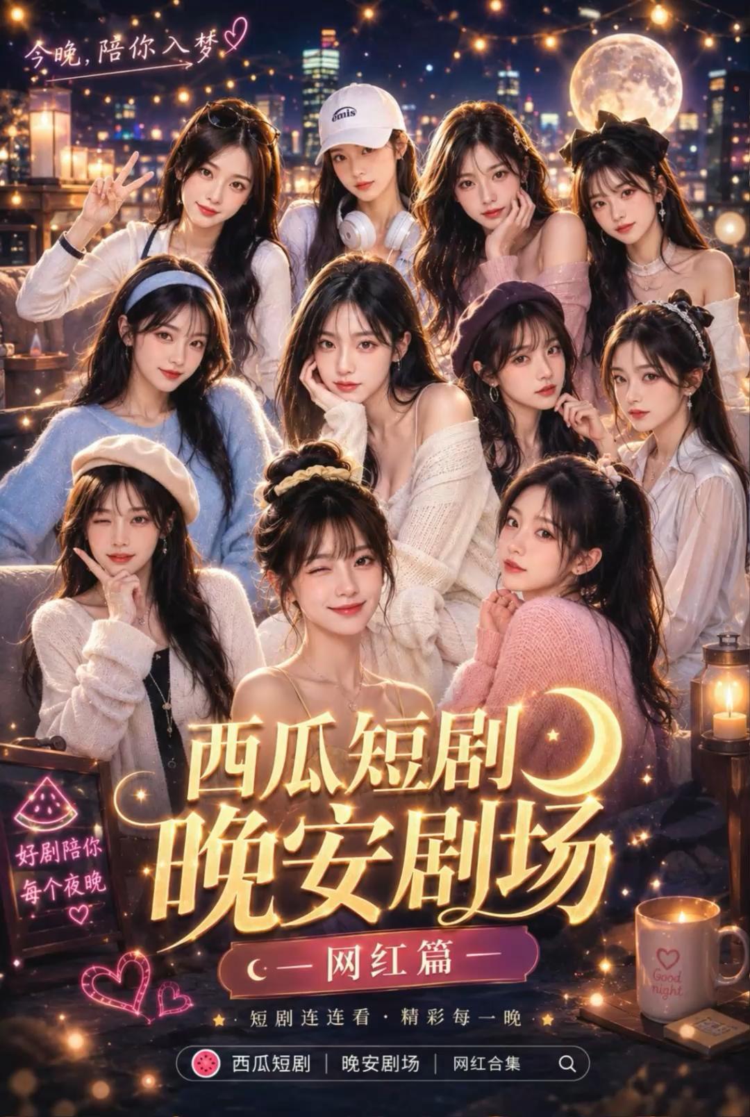 AI网红美颜感音画混剪封面